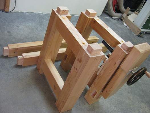 The main base components. These pieces with the top slabs complete the 